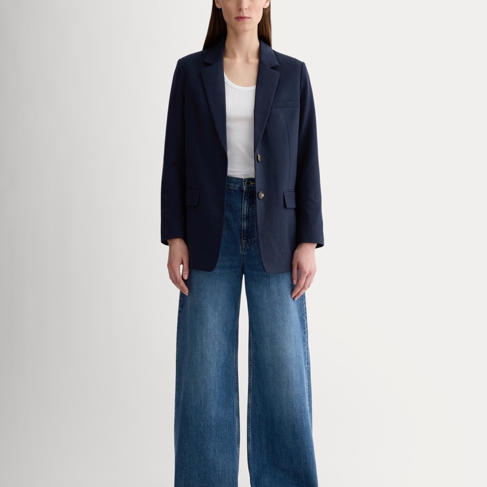 Calvin Klein Oversized Women's Navy Blue Blazer